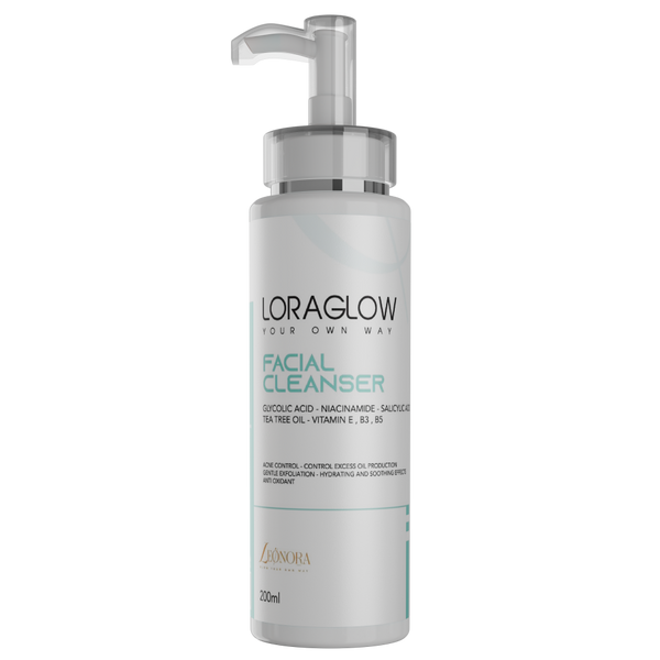 Loraglow facial cleanser
